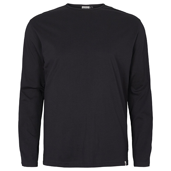 Zwart T-shirt Met Lange Mouwen O-neck | North 56Denim