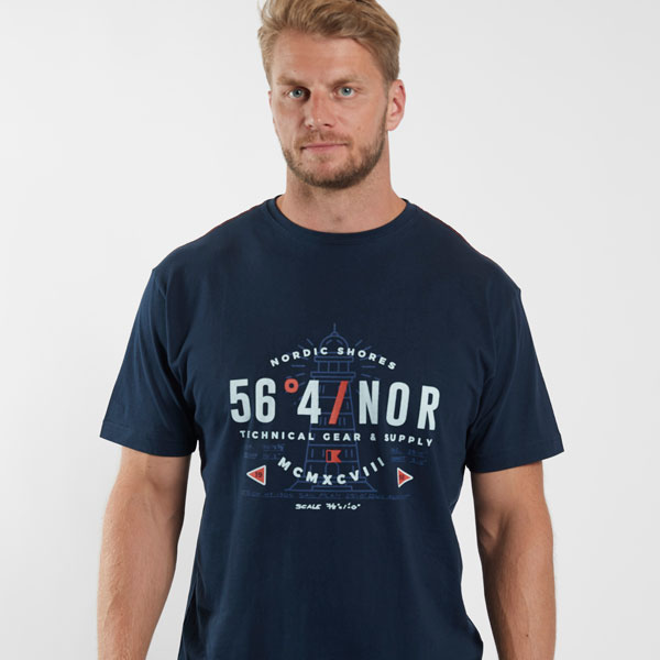 Navy T-shirt Met Logo Print | AllSize North