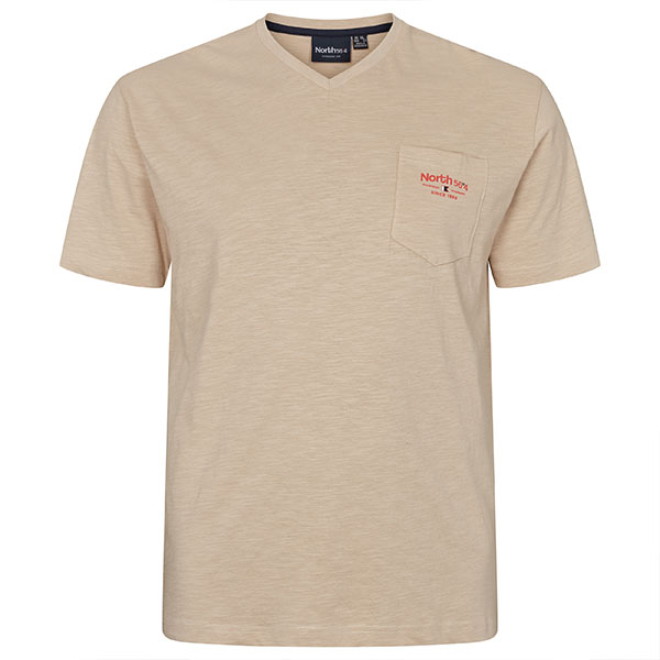 Zand T-shirt V-Neck 8XL | North 56°4