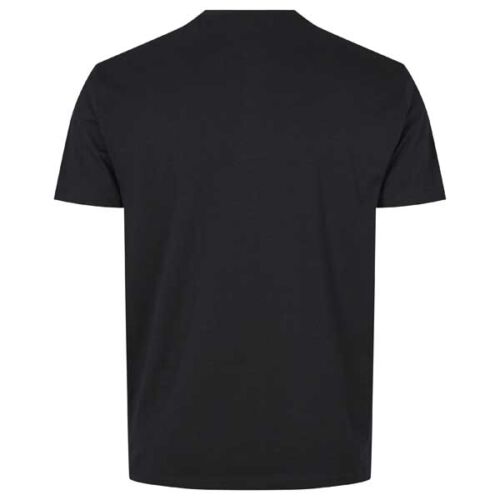 zwart t-shirt met knopen