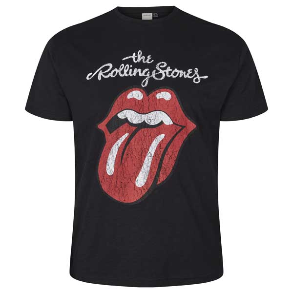 Zwart Rolling Stones T-Shirt Ronde Hals | North 56Denim
