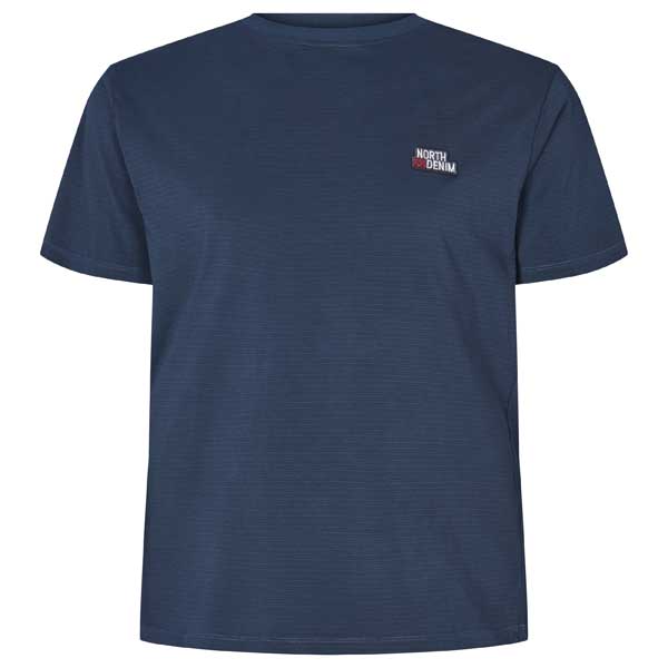 Blauw Gestreept T-Shirt Met Ronde Hals 6XL | North 56Denim