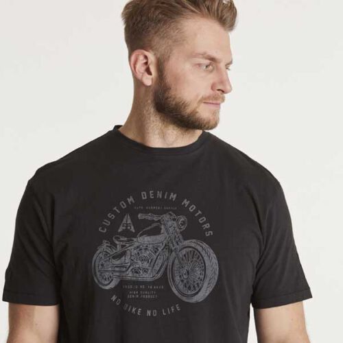 zwart biker t-shirt