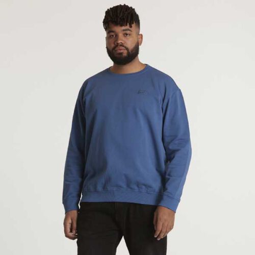 blauwe sweater met crew neck