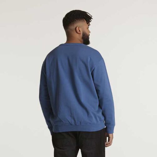 blauwe sweater met crew neck