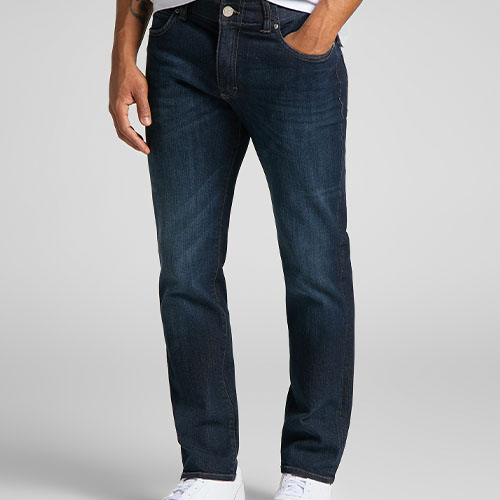 Donkerblauwe Jeans Model Extreme Motion Straight Fit | Lee