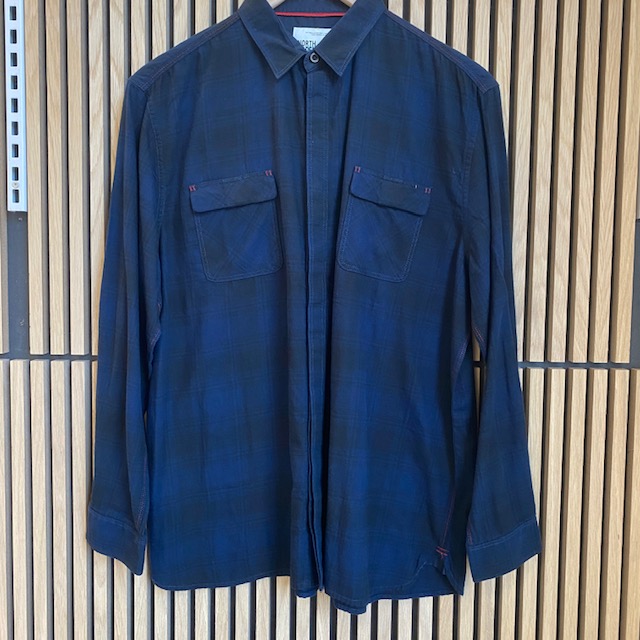 Blauw Zwart Checked Overhemd 5XL | North 56°4