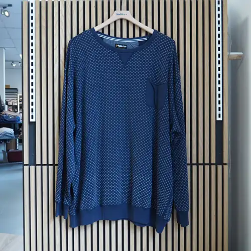 Blauwe Sweater Met Print 5XL | Replika