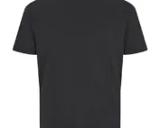 Zwart t-shirt met borstzakje en V-hals