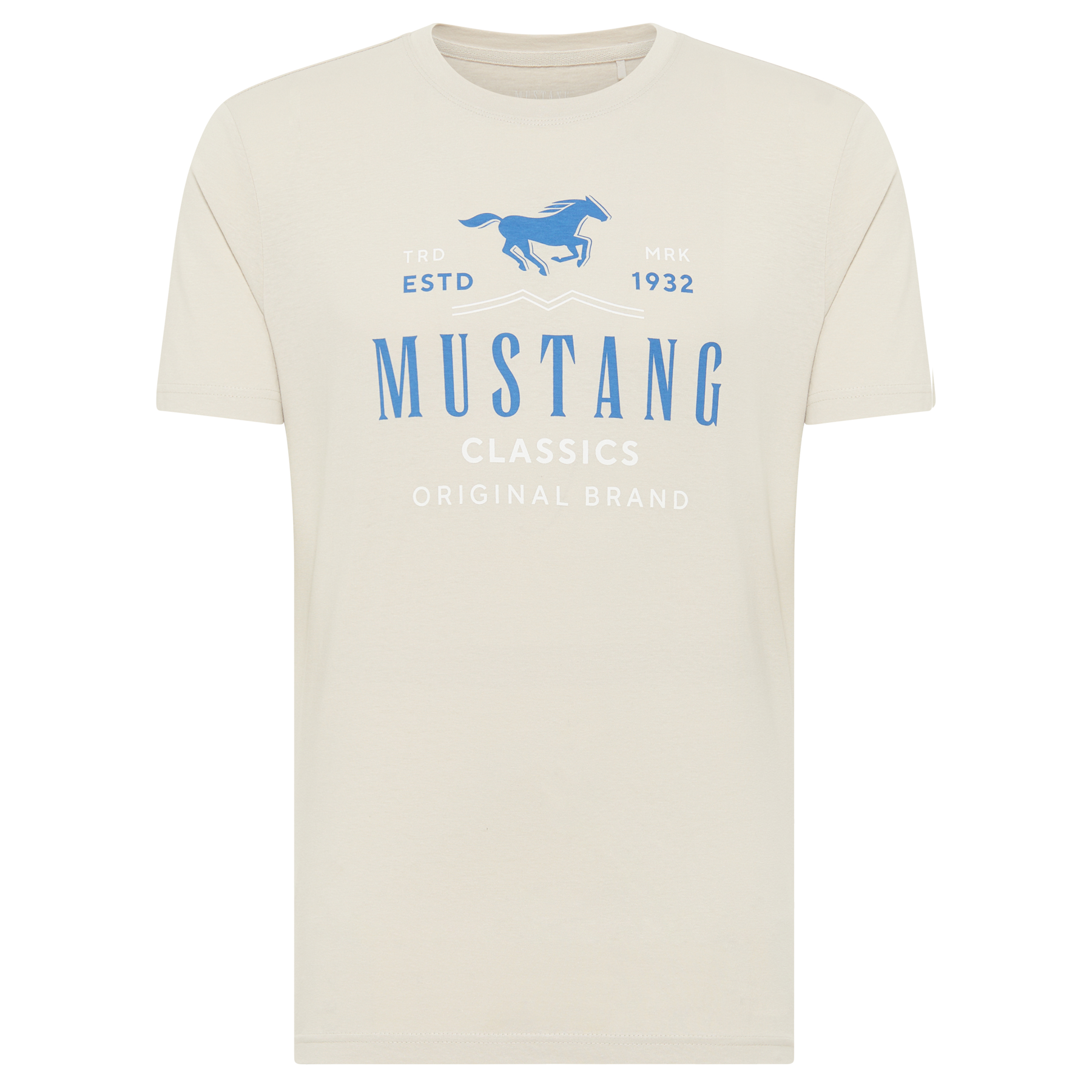 T-shirt met logo print Wit | Mustang