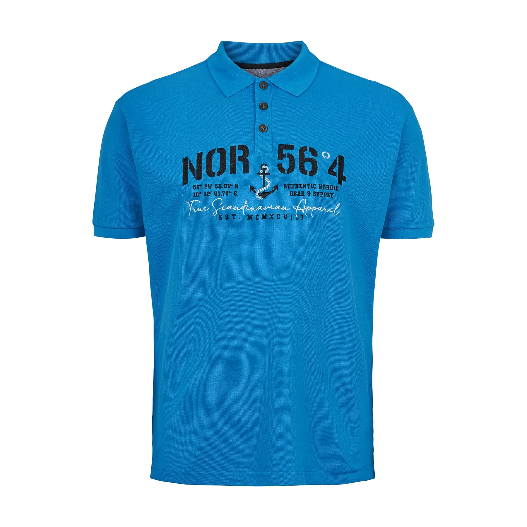 Polo Classic Logo 41141 Blauw | North 56°4